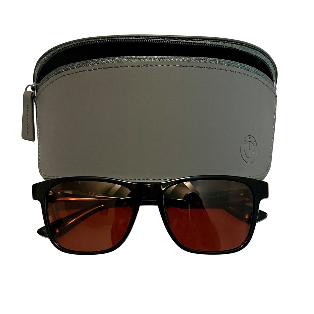 BMW BW0032 Men's Polarized Mirrored Sunglasses Black 55-16-145 NWT